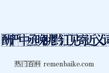 酬严中丞晚眺黔江见寄近义词是什么意思的图片